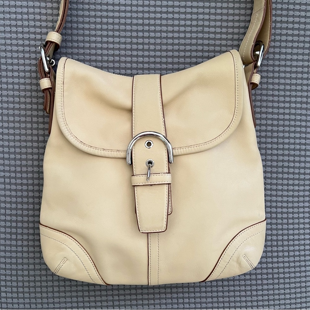 Coach Cream Shoulder Bag